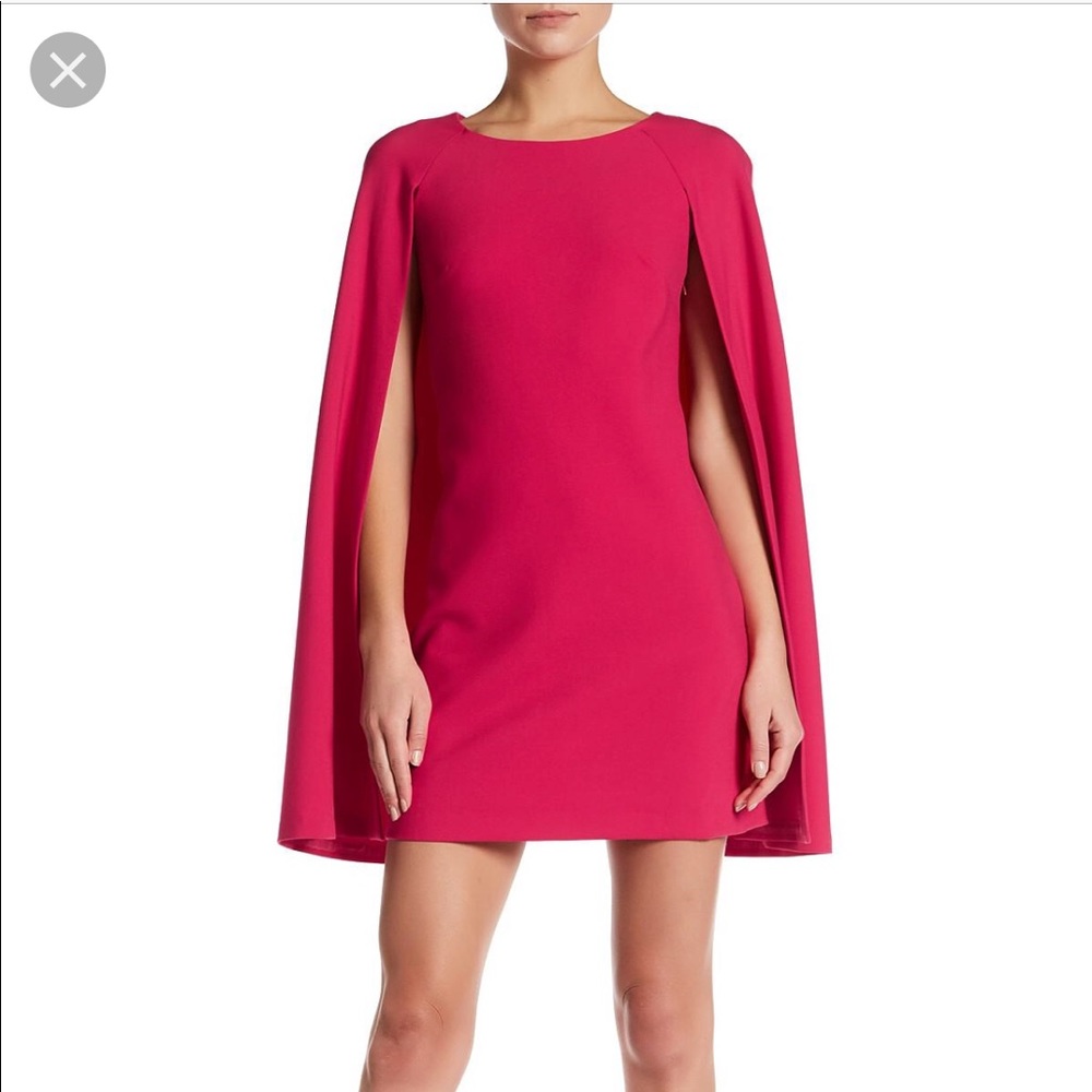 Trina Turk pink Cape Dress